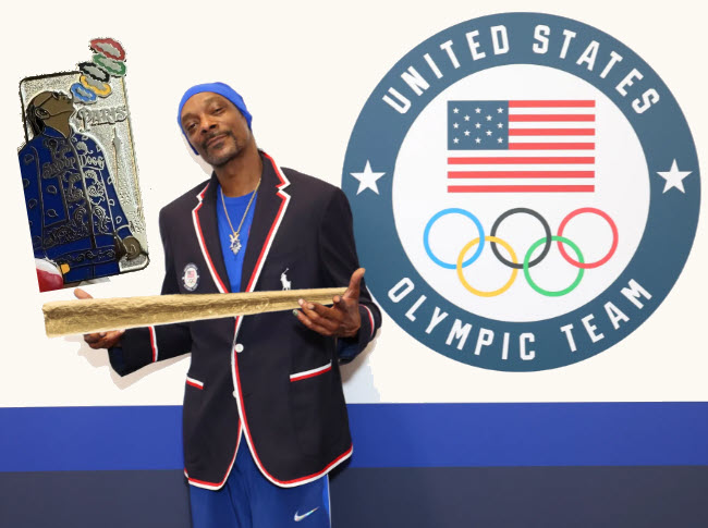 Snoop Dogg Takes over the Paris Olympics – Cheering, Carrying Torches, and Olympic Pin Fire!