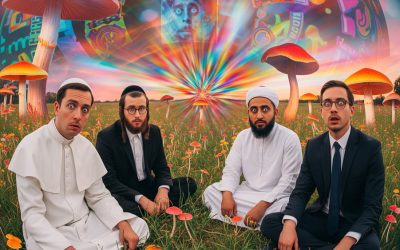A Priest, a Rabbi, an Imam, and a Pastor All Ate Magic Mushrooms Together to Find Out Who’s God Was the Real One, No Joke!